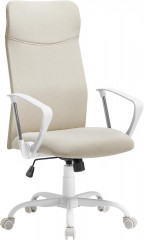 Ergonomická kancelářská židle s látkovým potahem | krémová č.2