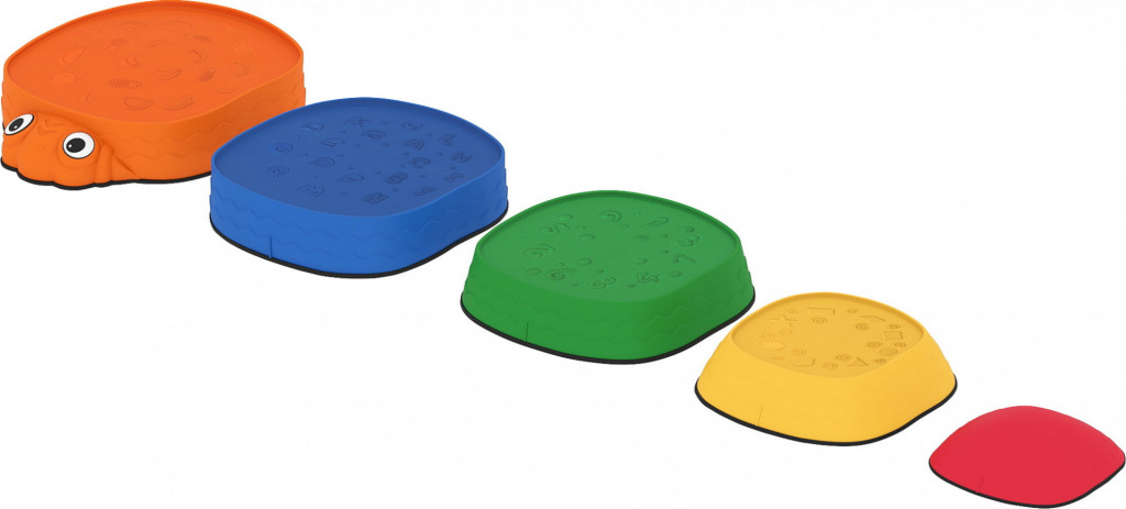 Balanční neklouzavé kameny 5 kusů | vícebarevné