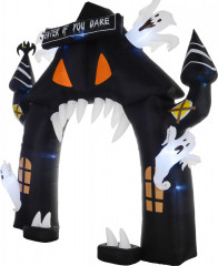 Halloweenský nafukovací oblouk 300 cm | černý č.1