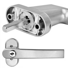 Sada 2 okenních klik | stříbrné č.3