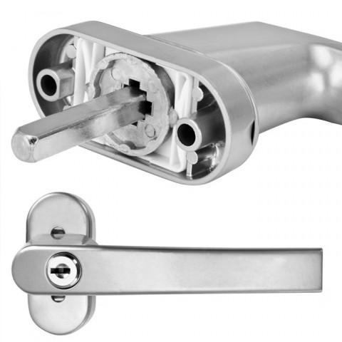 Sada 2 okenních klik | stříbrné č.3