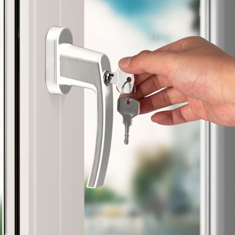 Sada 2 okenních klik | stříbrné č.6