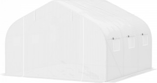 Fóliový skleník 3,5 x 3 x 3 m s UV ochranou | bílý
