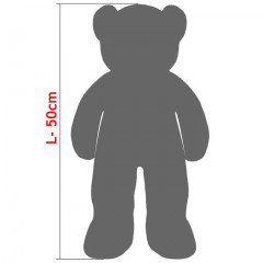 Plyšový medvídek 50cm | hnědý č.2