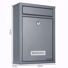 Sada 6 stříbrných poštovních schránek č.2