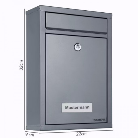 Sada 6 stříbrných poštovních schránek č.2