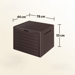 Úložný box Lille 190L | hnědý č.2