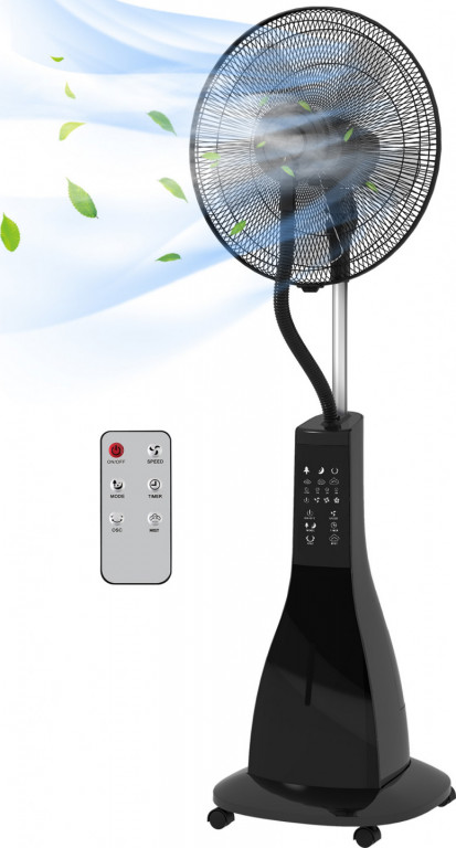 Pojízdný ventilátor | černý