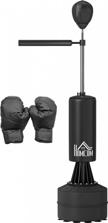 Stojanový boxovací pytel 3v1 88 x 48 x 155-205 cm | černý