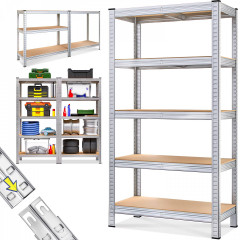 Regál pro vysoké zatížení 170x75x30cm 350kg | pozinkovaná ocel č.3