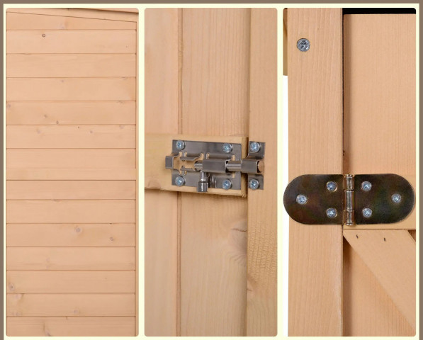 Zahradní skříň na nářadí 75x56x115 cm | přírodní č.4