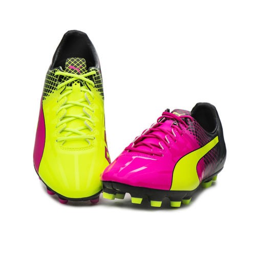 Puma Kopačky lisovky Puma evoSPEED 1.5 AG Tricks 10359901 | Yellow - Pink - Black | velikost 44 (US 10,5 / UK 9,5)