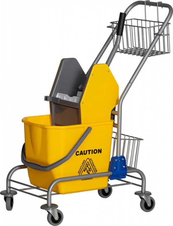 Úklidový vozík 73 x 45 x 95 cm | žlutý