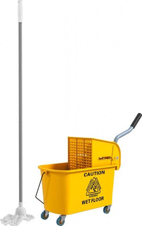 Úklidový vozík 45 x 26,5 x 70 cm | žlutý