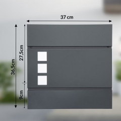 Designová poštovní schránka | antracit č.2