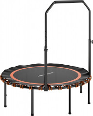 Skládací fitness trampolína, průměr 114 cm | oranžová č.1