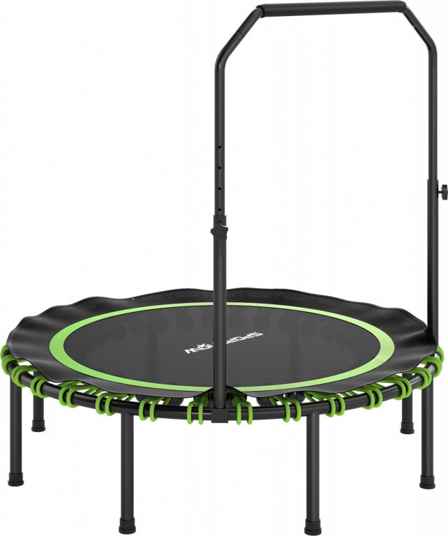 Skládací fitness trampolína, průměr 122 cm | zelená