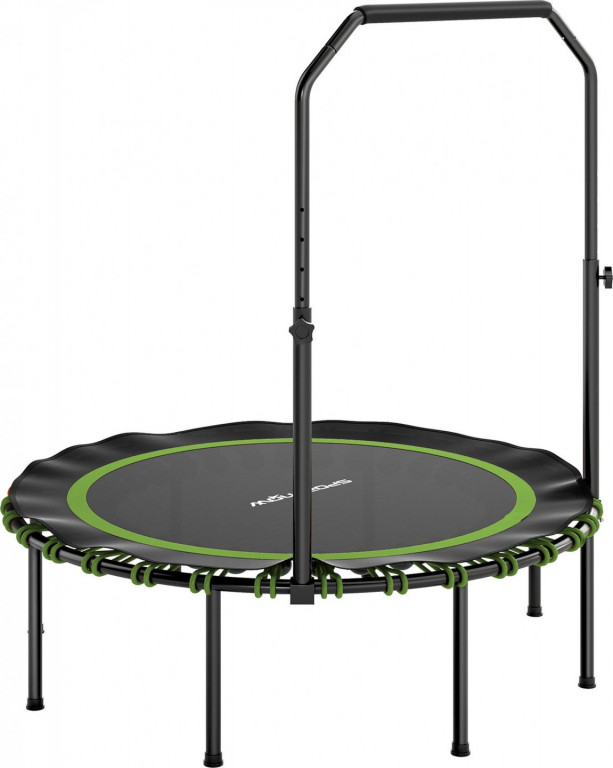 Skládací fitness trampolína, průměr 114 cm | zelená