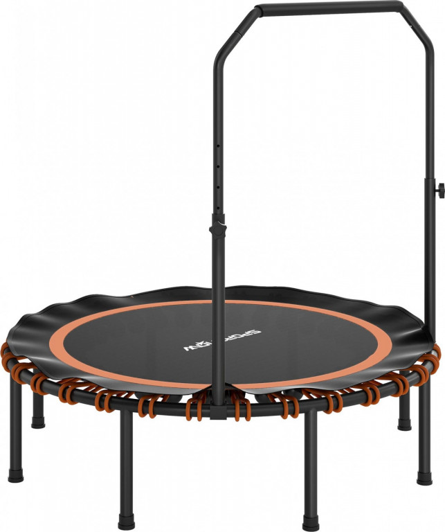 Skládací fitness trampolína, průměr 122 cm | oranžová
