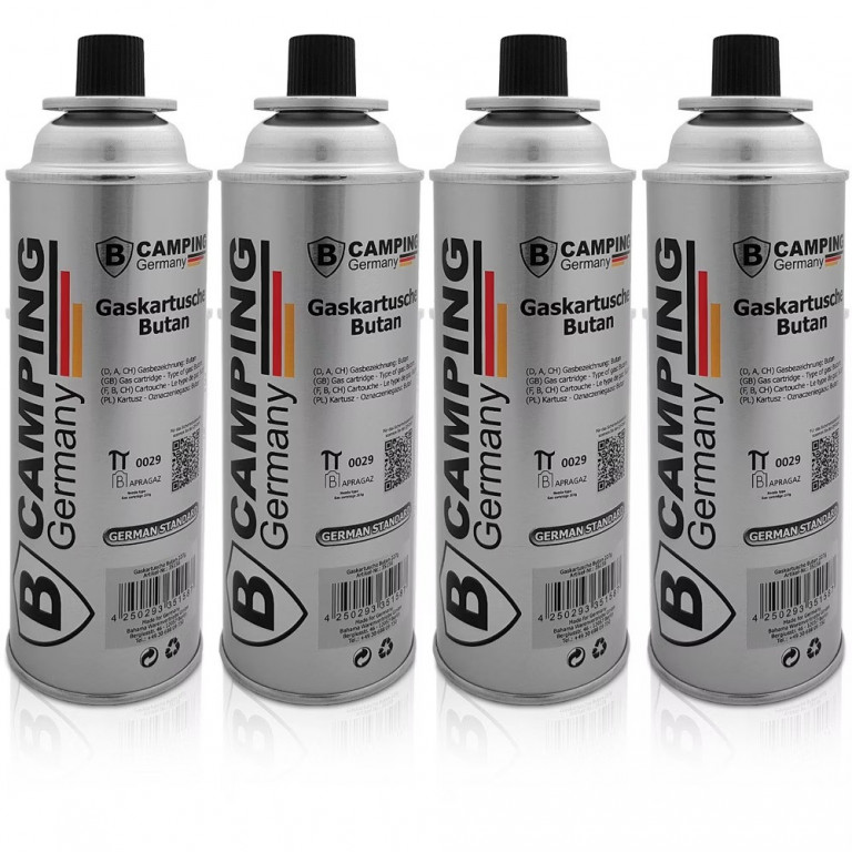 Sada 4 butanových plynových kartuší