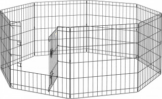 Modulární voliéra pro psy, králíky a hlodavce 61 x 61 cm | černá č.1