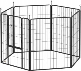 Ohrádka pro psy, 100cm vysoká | černá č.1