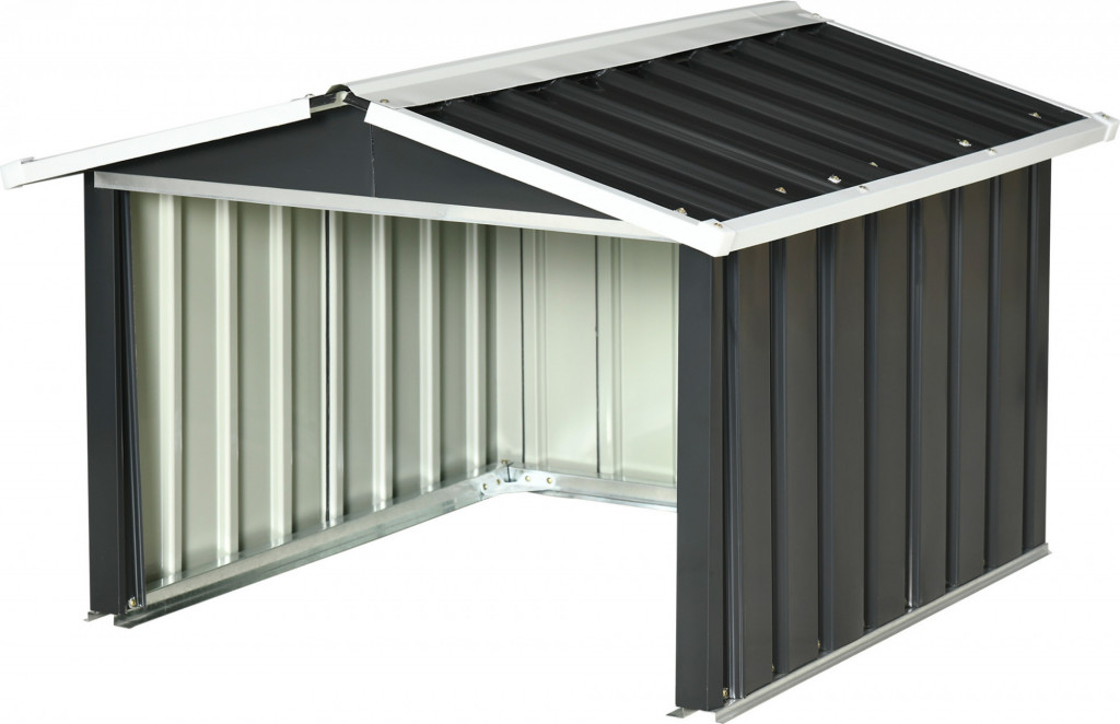 Kovový přístřešek pro robotické sekačky | tmavě šedý