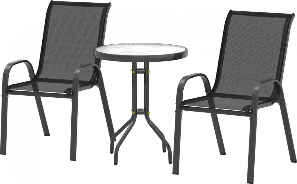 Sada venkovního zahradního nábytku | černá