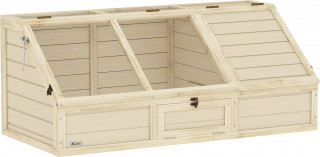 Dřevěný domek pro želvy 120 x 55 x 50 cm | přírodní č.1