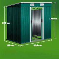 Zahradní domek 200x125x180cm | zelený č.2