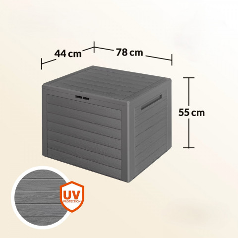 Úložný zahradní box LILLE | šedý č.2