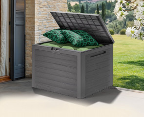 Úložný zahradní box LILLE | šedý č.1