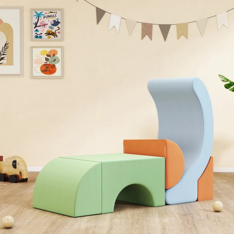 Pěnové stavební bloky 5 kusů | vícebarevné