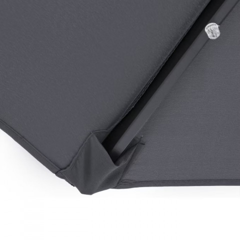 Zahradní slunečník s LED osvětlením Ø 270 cm | antracit č.7