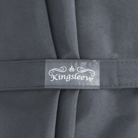 Zahradní slunečník s LED osvětlením Ø 270 cm | antracit č.9