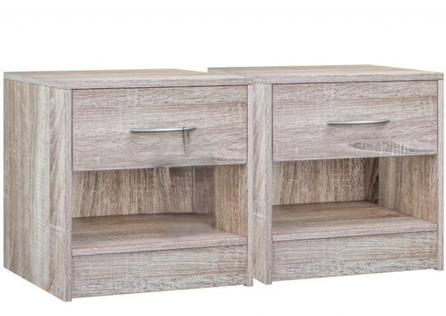 Noční stolek Kiel sada 2 kusů 41x39x28cm | dub č.3