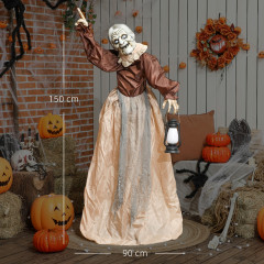 Halloweenská dekorace čarodějnice 150 cm | hnědá č.2