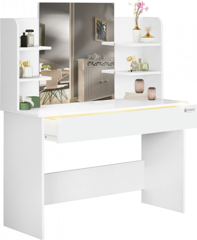 Toaletní stolek Lucia bílý 140x110x40cm