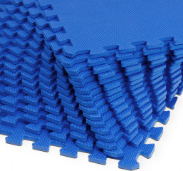 Podlahové puzzle sada 16 kusů 180x180x1cm | modrá č.1