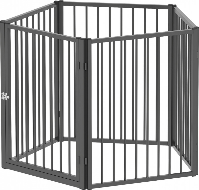 Modulární kovový výběh pro psy | černý