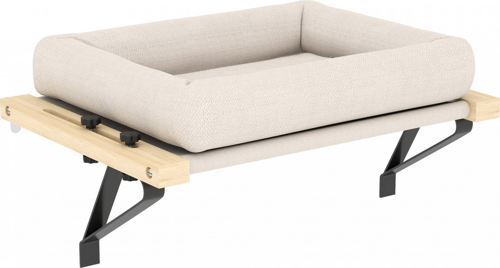 Pelíšek pro kočky 50 x 36 cm | krémově bílý