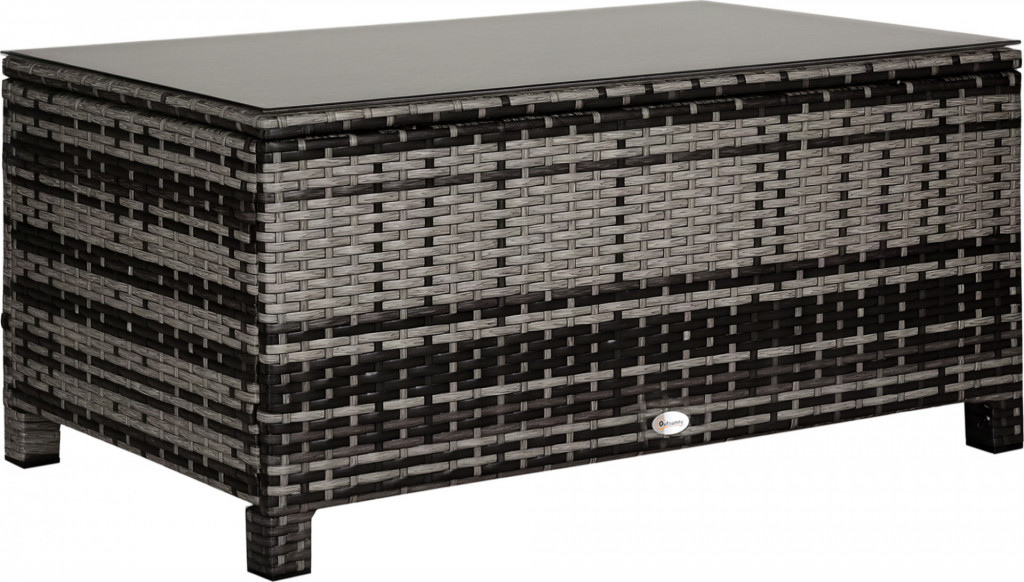 Zahradní konferenční stolek 85 x 50 x 39 cm | šedý