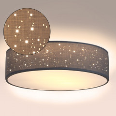 Stropní lampa hvězdná obloha Ø38cm | šedá