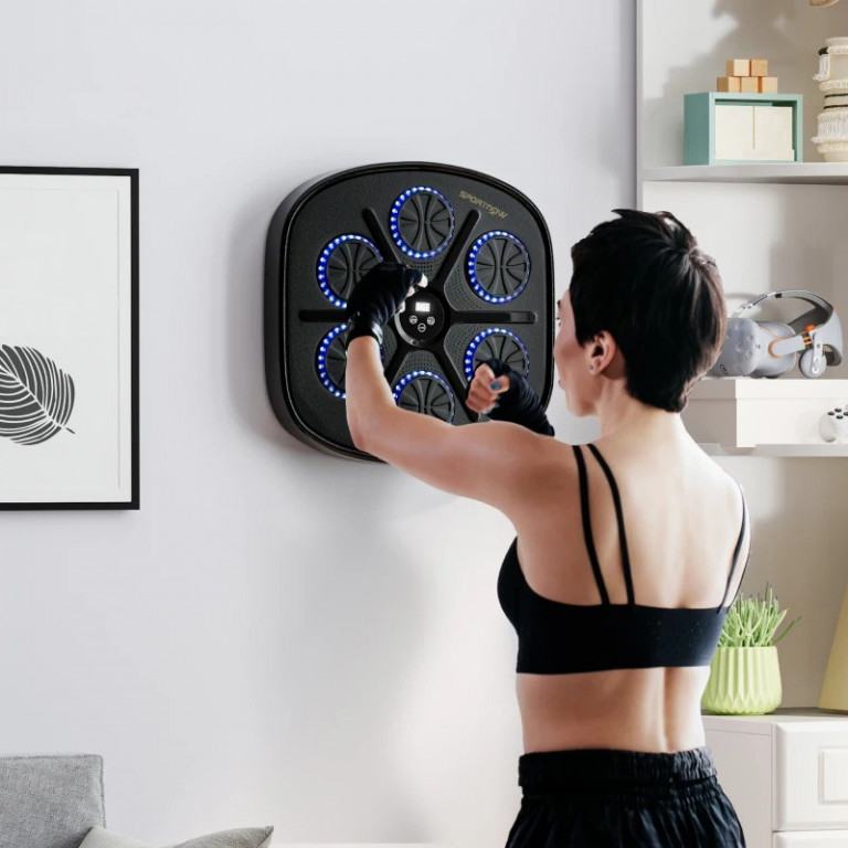 Nástěnný elektronický boxovací terč | černý