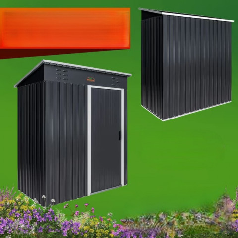 Zahradní domek 185x165x90cm | antracit č.2