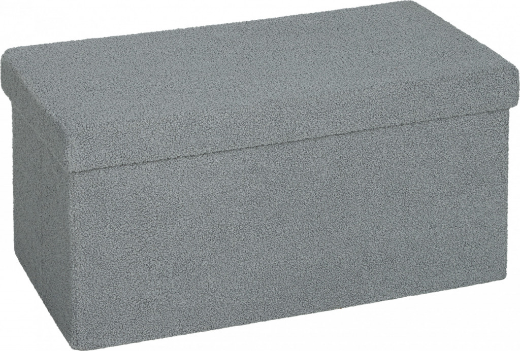 Lavice s úložným prostorem 76 x 38 x 38 cm | tmavě šedá