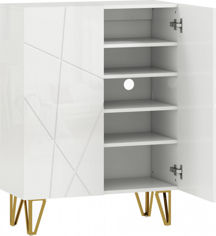 Botník 72 x 31,5 x 95 cm | bílý