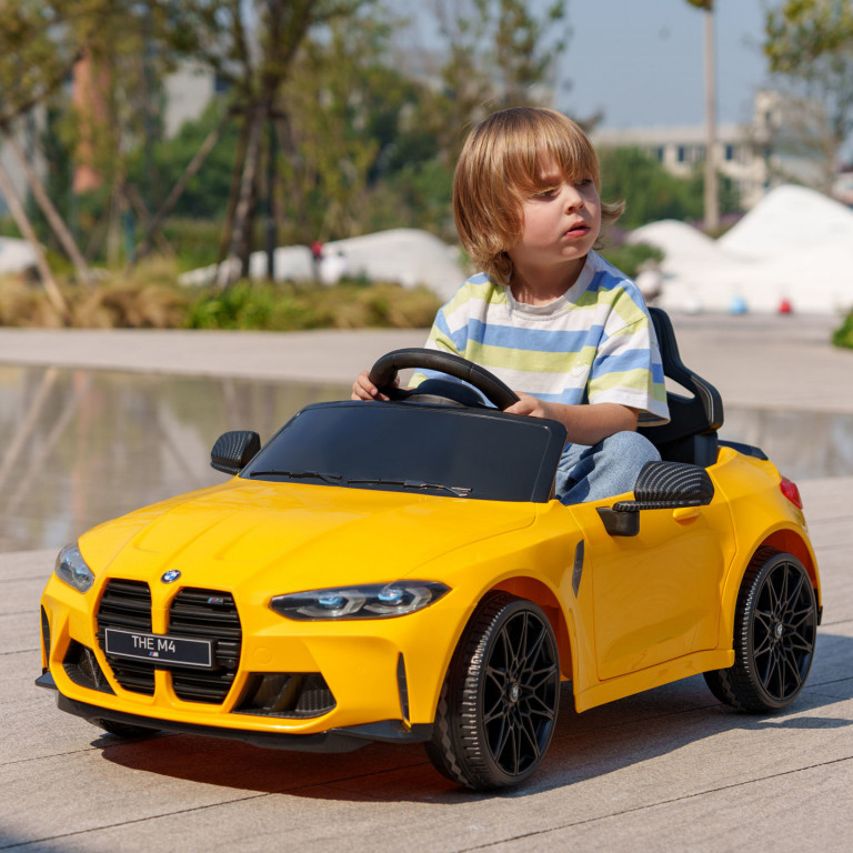 Dětské elektrické autíčko s licencí BMW | žluté