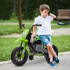 Dětská elektrická motorka | zelená č.1
