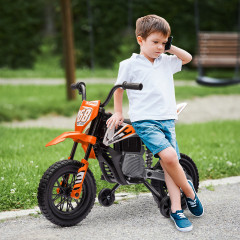 Dětská elektrická motorka | oranžová č.1